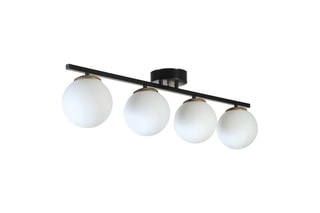 Candeeiro de teto Yeni Can - Branco e preto