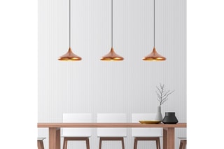 Candeeiro suspenso Barek - Dourado e cobre
