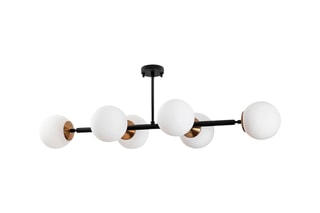 Hanglamp - Zwart - 6 x 40 W