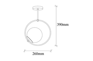 Plafondlamp - Zwart - 40 W
