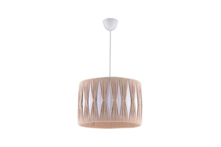 Hanglamp - Beige en Wit - 45-60 W