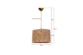 Candeeiro suspenso YL242 - Castanho - 40 W