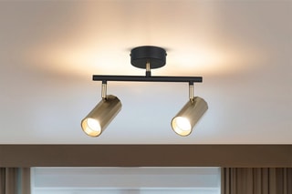 Plafondlamp - Zwart - 2 x 7 W
