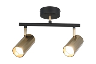 Plafondlamp - Zwart - 2 x 7 W