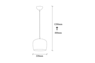 Candeeiro suspenso Dodo - Dourado - 40 W