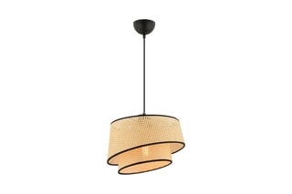 Hanglamp Barette Hazeran - Beige en Zwart - 45-60 W