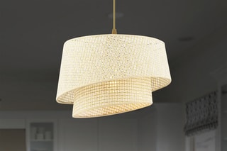 Hanglamp Barette Hazeran - Crèmekleurig - 45-60 W