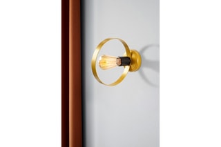 Aplique de parede Halka - Dourado - 100 W