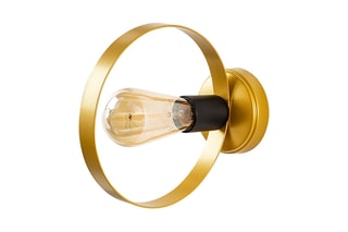 Aplique de parede Halka - Dourado - 100 W