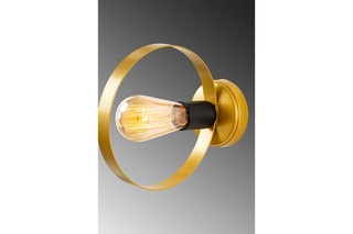 Aplique de parede Halka - Dourado - 100 W