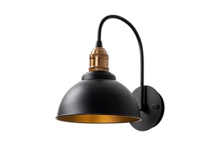 Aplique de parede Varzan Preto