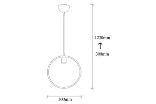 Hanglamp Geonni -  Zwart - 40 W