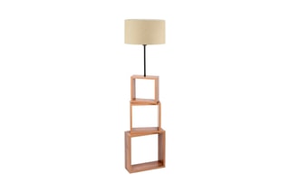 Candeeiro de pé - Creme - 60 W