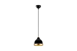 Candeeiro suspenso Yildo - Preto e dourado - 40 W