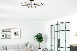 Candeeiro suspenso Circle Preto