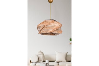 Candeeiro suspenso Pentagone - Natural - 45-60 W