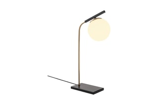 Candeeiro de mesa Yildiz Preto e dourado