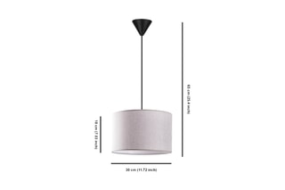 Candeeiro suspenso Pie - Cinzento - 40 W