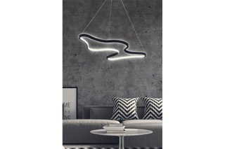 Candeeiro suspenso LED - Preto