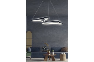 Candeeiro suspenso LED - Preto