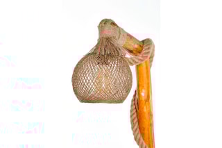 Houten Staanlamp - Naturel - 155 cm - 60 W