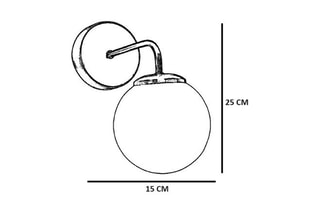 Wandlamp Pablo - Goudkleurig - 60 W