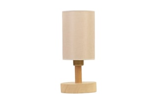 Candeeiro de mesa em madeira Anka - Bege e natural - 60 W