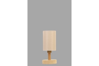 Candeeiro de mesa em madeira Anka - Bege e natural - 60 W