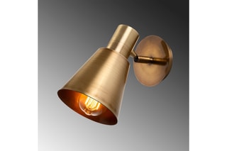 Aplique de parede Kem - Dourado - 100 W