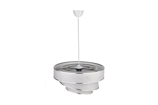 Hanglamp - Grijs en Zilverkleurig - 40 W