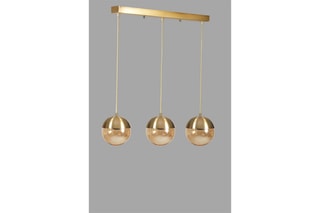 Hanglamp Küre 3 - Goudkleurig - 3 x 60 W