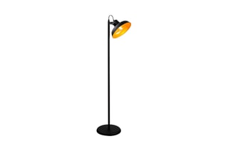 Staanlamp Lik - Zwart en Goudkleurig - 40 W - 145 cm