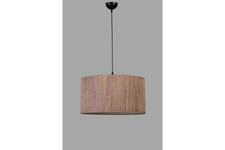 Candeeiro suspenso em bambu - Natural - 40 W