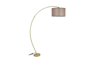 Candeeiro tripé - Castanho e bege - 60 W