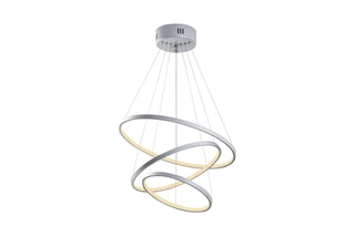 Candeeiro suspenso LED - Cinzento - 28 W
