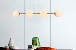 hanglamp Fazli - Goudkleurig - 6 x 40 W