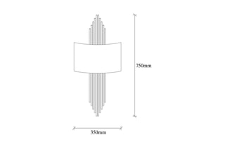 Wandlamp - Zwart en Goudkleurig - 40 W