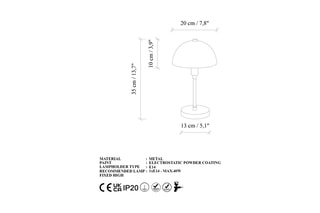 Tafellamp - Goudkleurig - 40 W