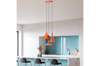 3 Hanglampen Tom - Oranje - 40 W