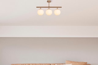 Candeeiro de teto - Dourado - 3 x 15 W