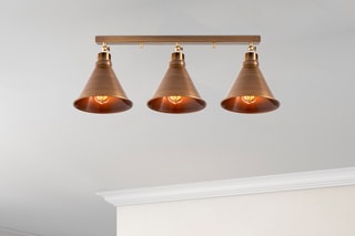 Candeeiro de teto Berceste - Bronze - 3 x 100 W