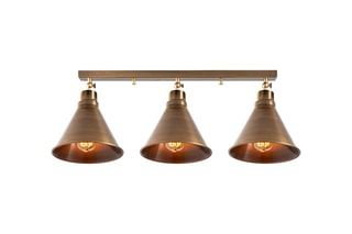 Candeeiro de teto Berceste - Bronze - 3 x 100 W
