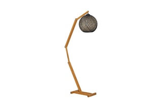 Grenenhouten Staanlamp Beehive JES - Naturel - 15 W