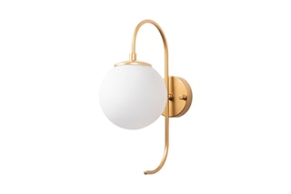 Aplique de parede Jewel - Dourado e branco - 15 W