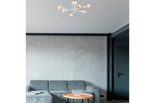 Hanglamp Flower - Wit - 6 x 40 W