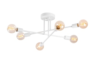 Hanglamp Flower - Wit - 6 x 40 W
