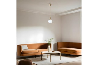 Hanglamp - Goudkleurig en Wit - 40 W