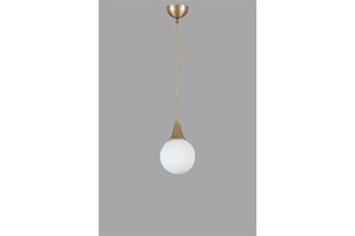 Hanglamp - Goudkleurig en Wit - 40 W