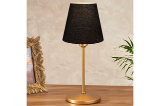 Candeeiro de mesa Ayd - Preto e dourado
