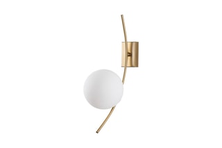 Aplique de parede Hilal - Dourado e branco